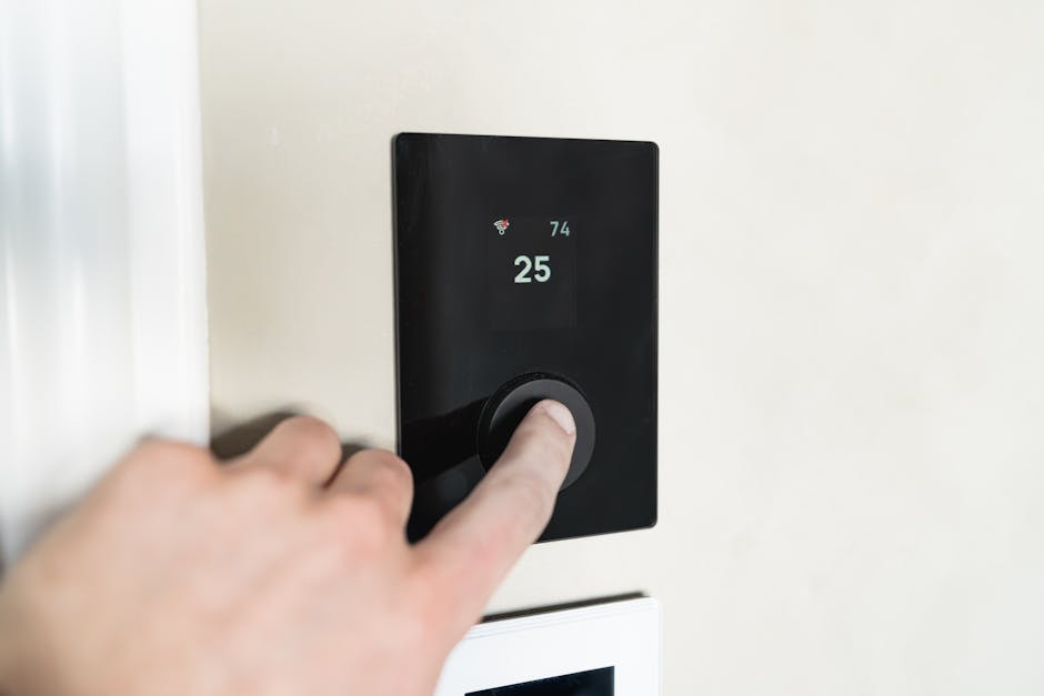 Termostato intelligente montato a parete